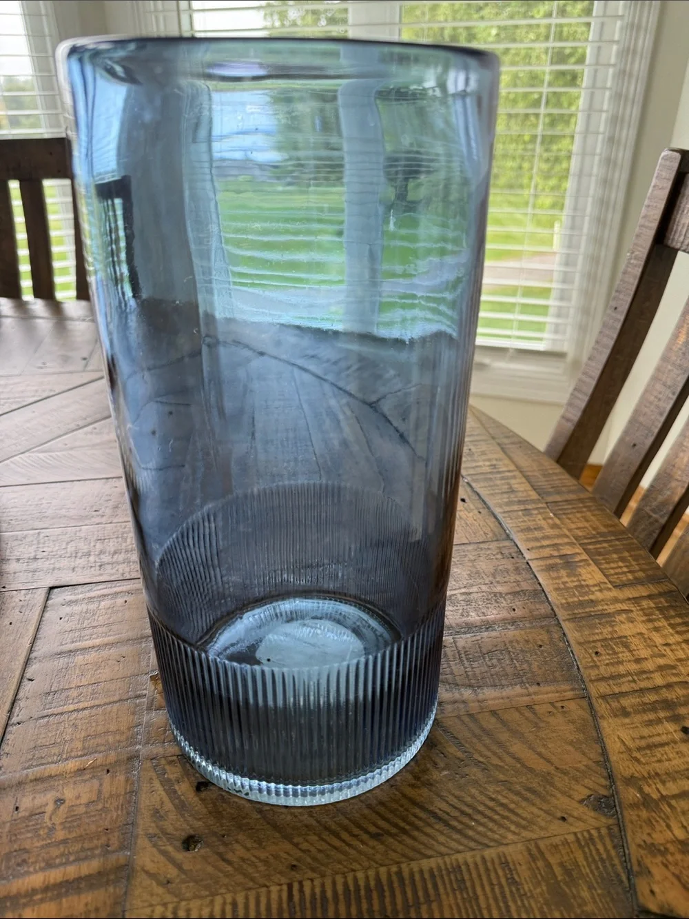 Threshold Tall Blue Glass Vase